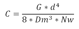 Formule veerconstante trekveren