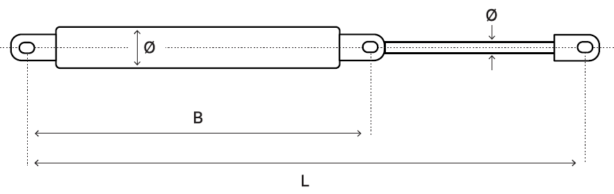 Gas compression springs