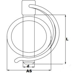 Tube locking pins