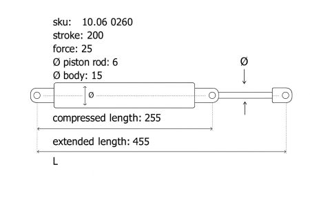 Gasdrukveer-6-15-455-255-200-25 Gasdrukveer-6-15-455-255-200-25
